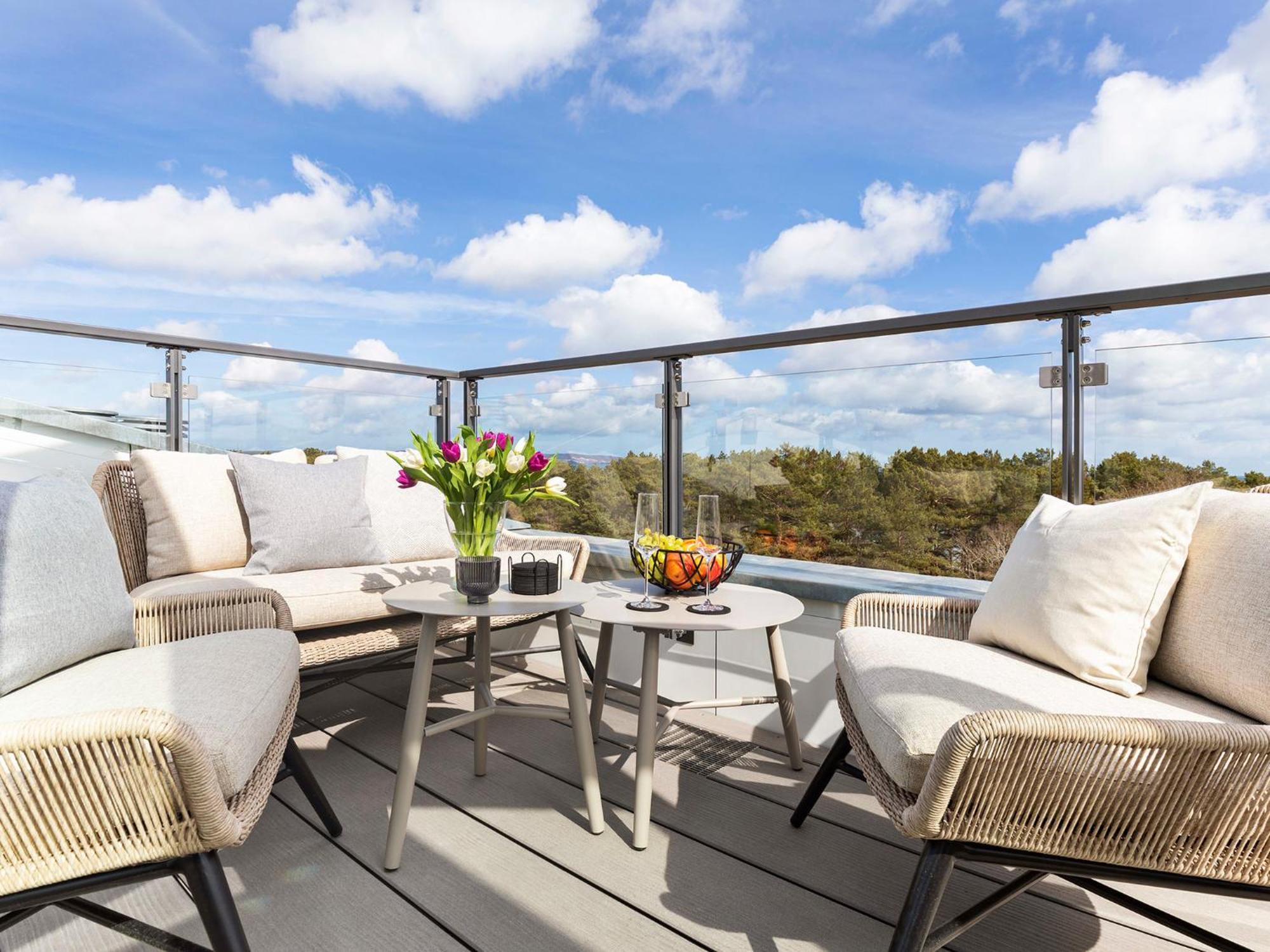Fewo Prora - Deck54 Dachterrasse Binz Kültér fotó