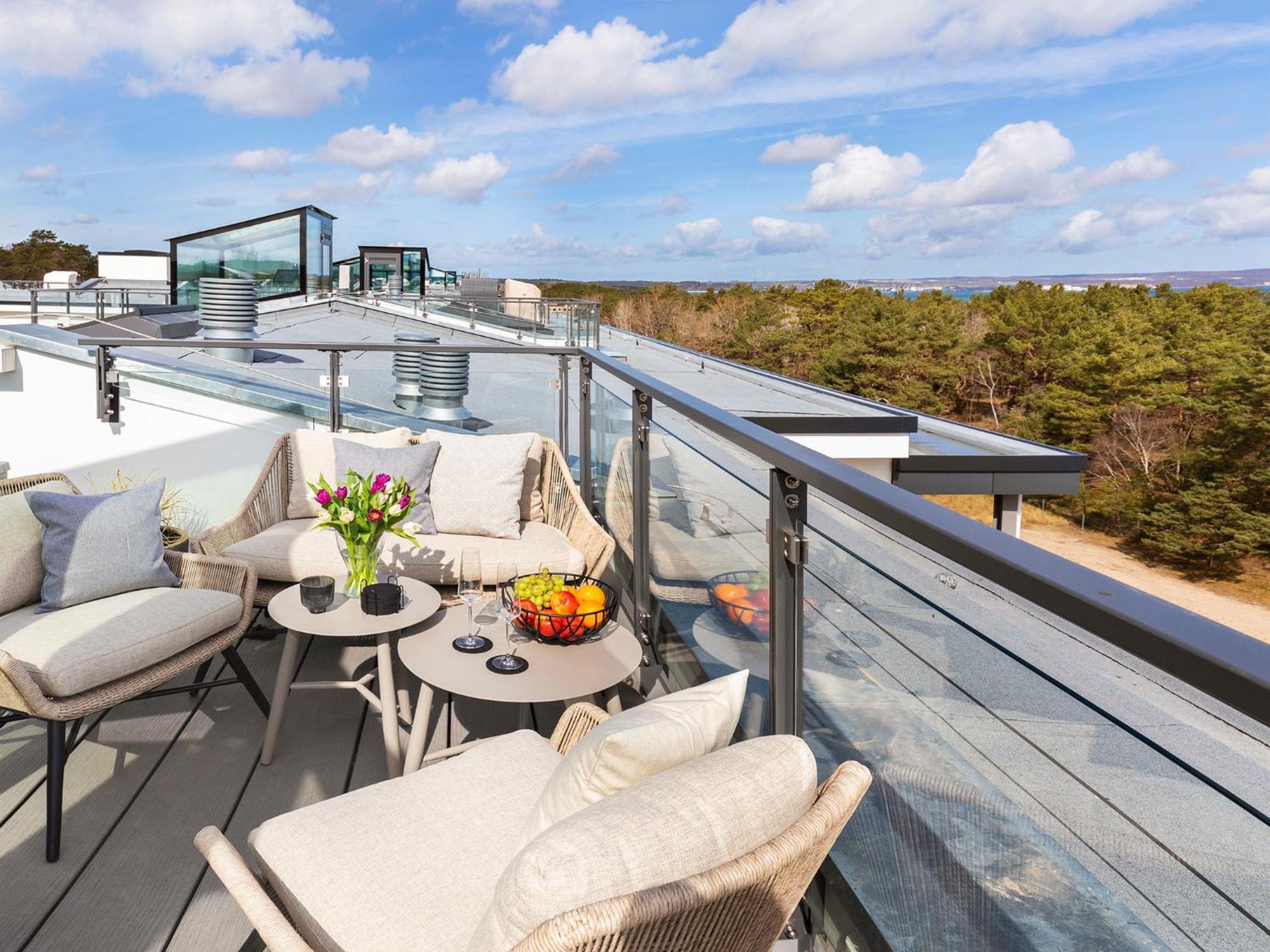 Fewo Prora - Deck54 Dachterrasse Binz Kültér fotó